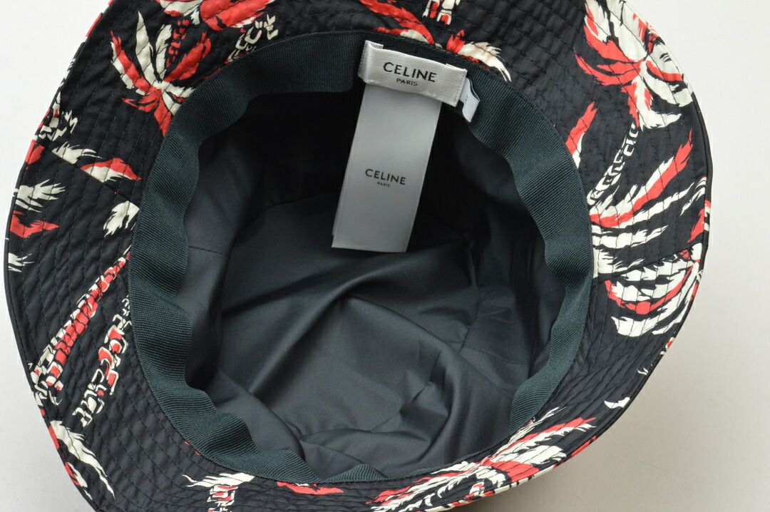 CELINE パームツリー柄 バケットハット CELINE パームツリー柄 バケットハット CELINE】セリーヌ パーム