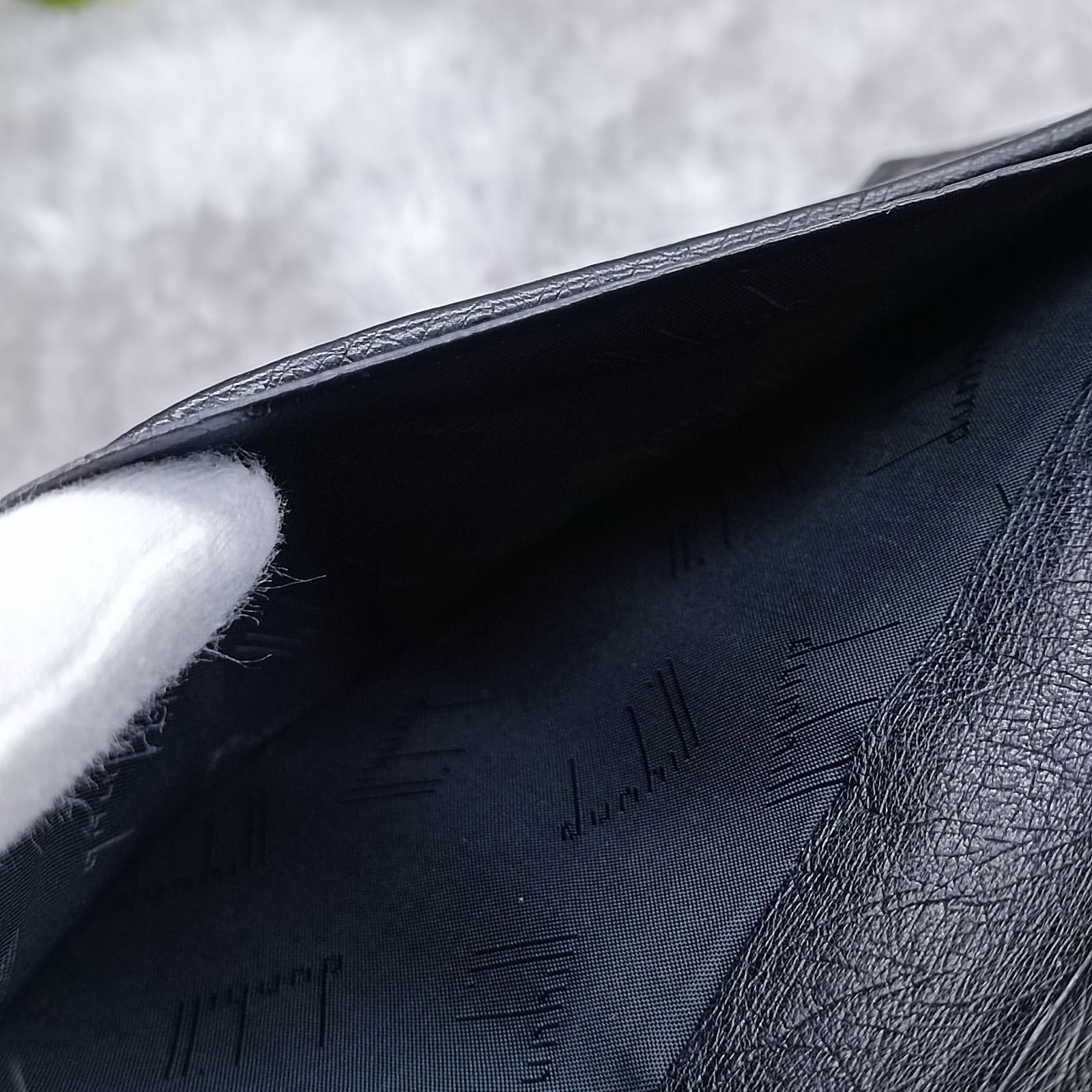 dunhill 》 ☆美品☆ ダンヒル 長財布 札入れ オーストリッチ フル 
