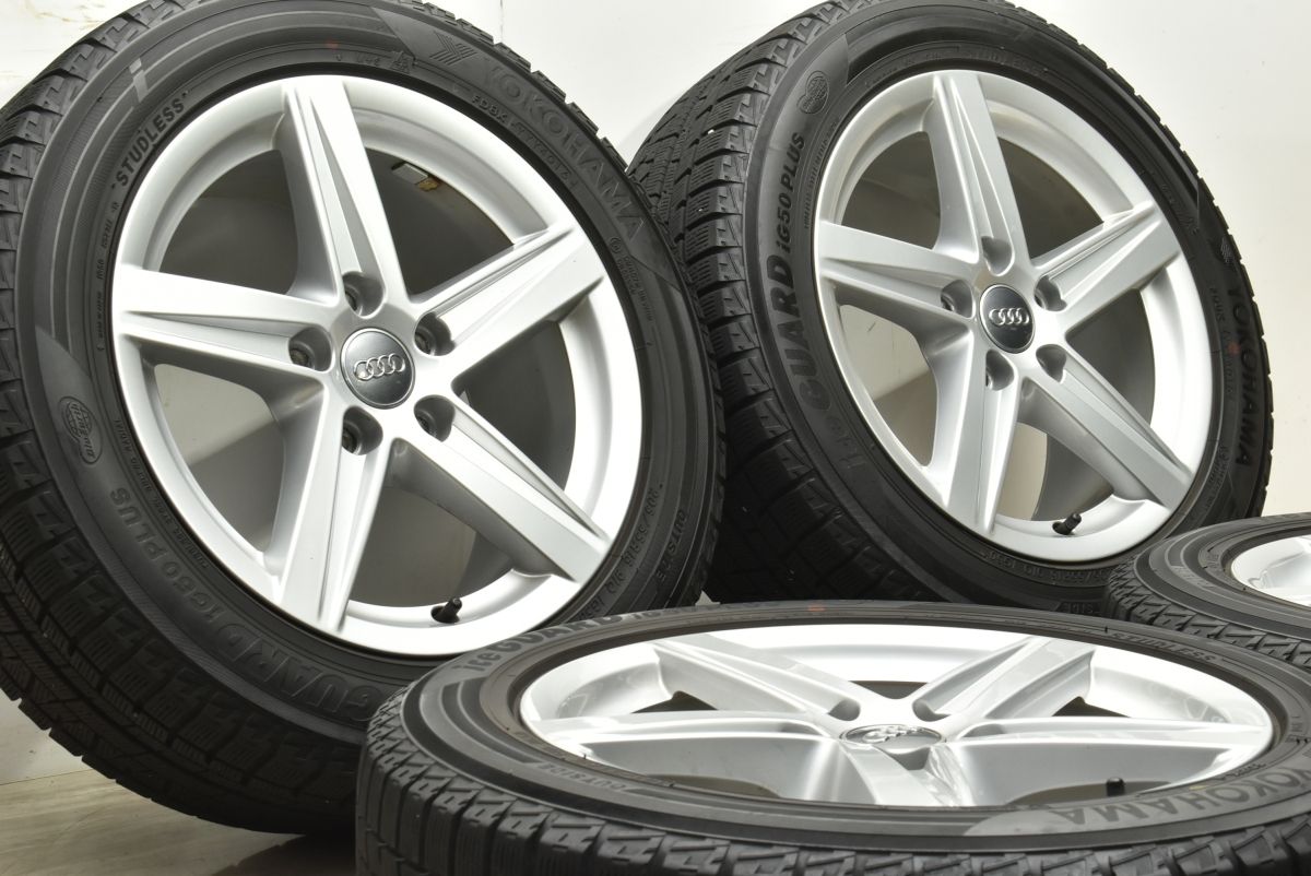 程度良好 アウディ 8V A3 純正 16in 7J 48 PCD112 ヨコハマ アイスガードiG50 PLUS 205|55R16 4本 AUDI 品番 8V0 601 025CR