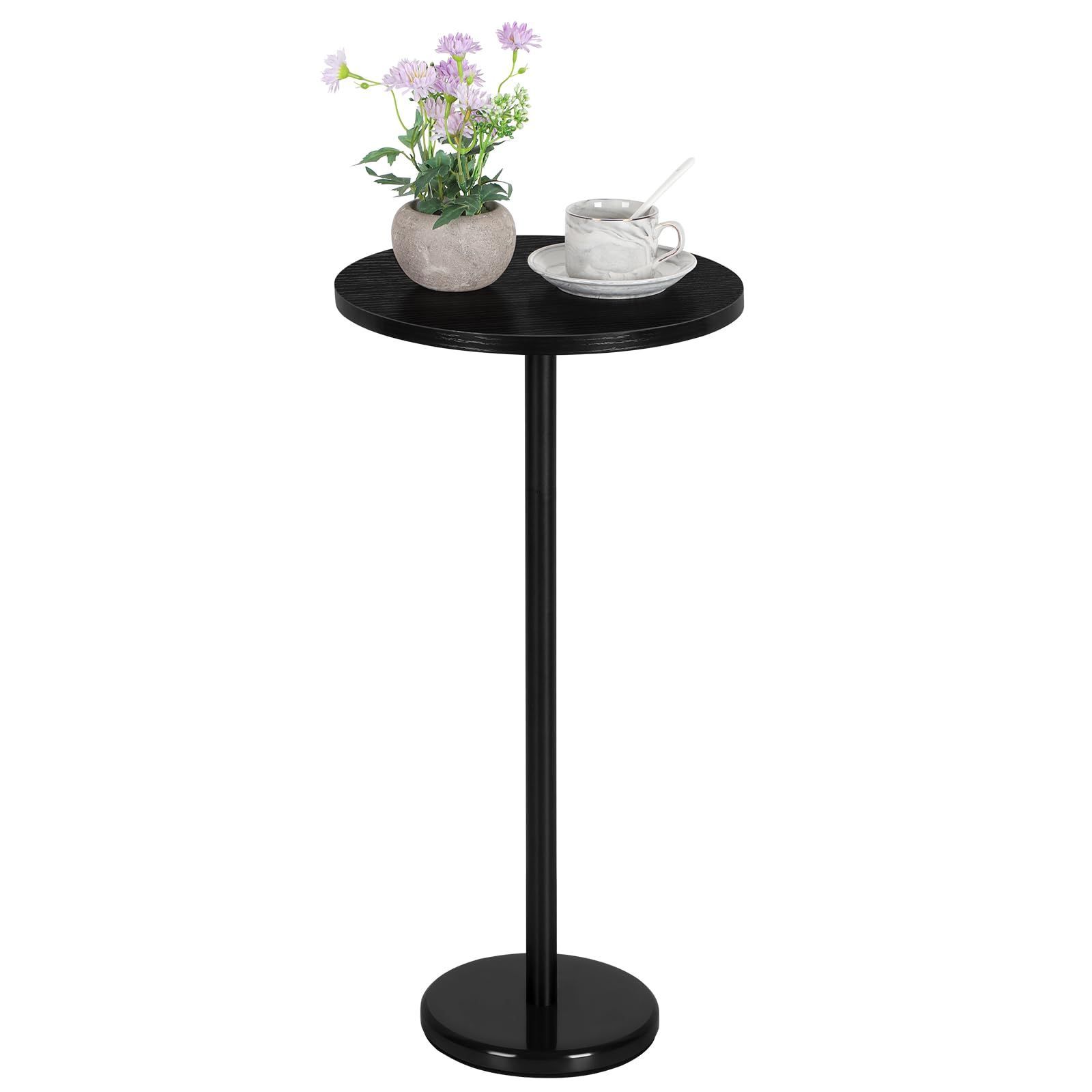 【新着商品】サイドテーブル コーヒー テーブル 丸形リビングサイドテーブル ソファサイドテーブル ナイトテーブル ベッドテーブル ミニテーブル 机 32*32*63cm ブラック