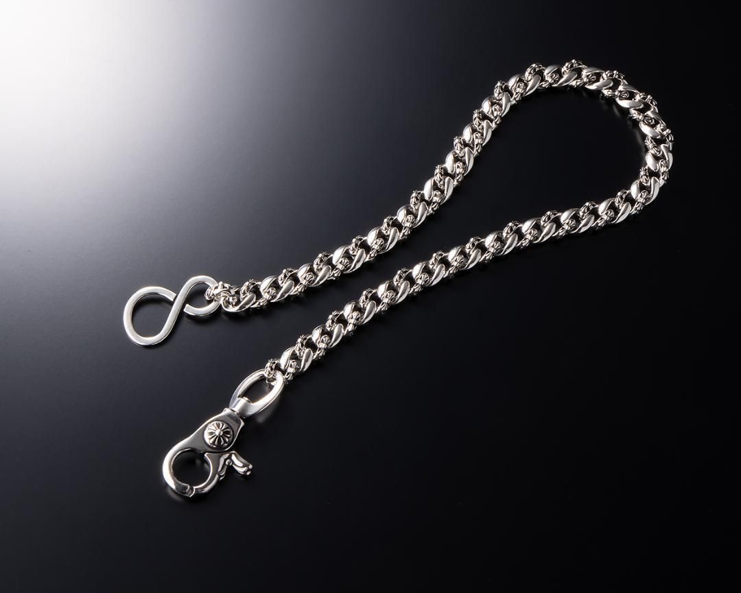 シルバー925 ウォレットチェーン ビンテージ ナスカン 刻印有