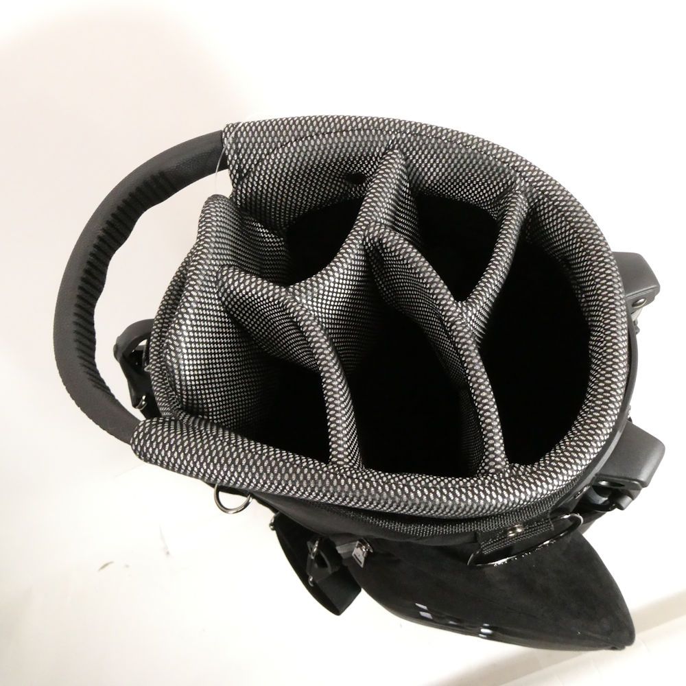 【未使用】1piu1uguale3 キャディーバック黒スエード 未使用 1PIU1UGUALE3 ウノピュウノウグァーレトレ GOLF