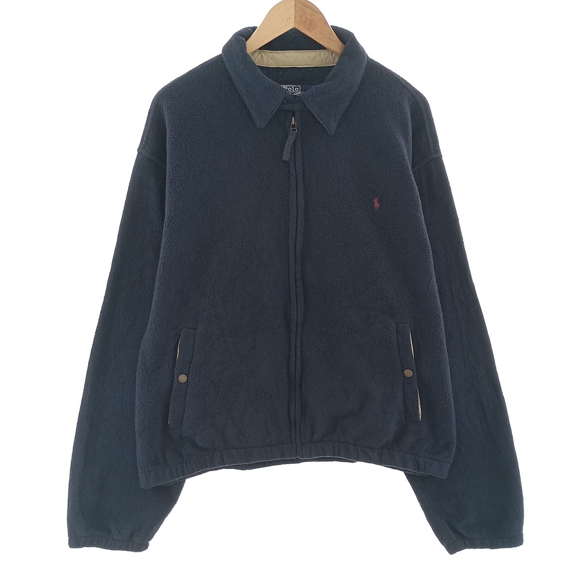古着 ラルフローレン Ralph Lauren POLO by Ralph Lauren スイングトップタイプ フリースジャケット メンズXL相当/eaa402564