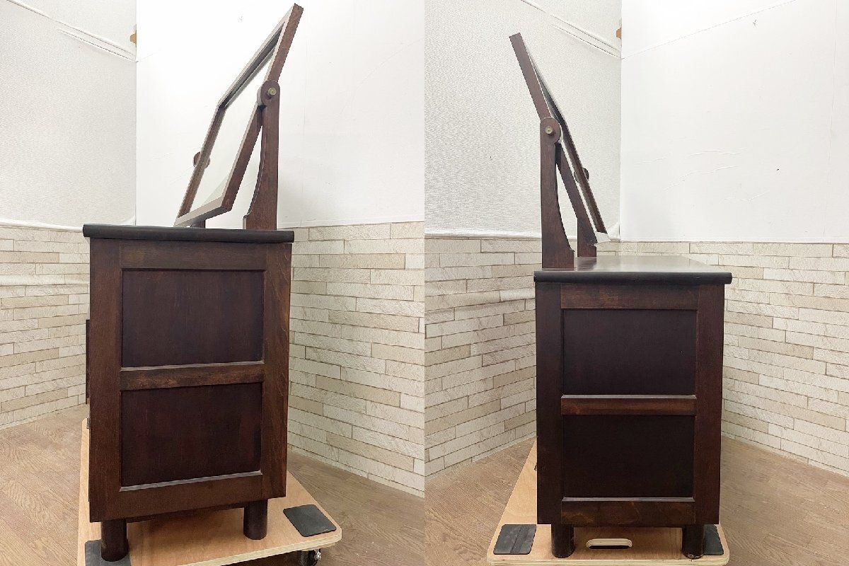 松本民芸家具 T型ドレッサーチェスト 鏡台 化粧台 ミラーチェスト 東ハ