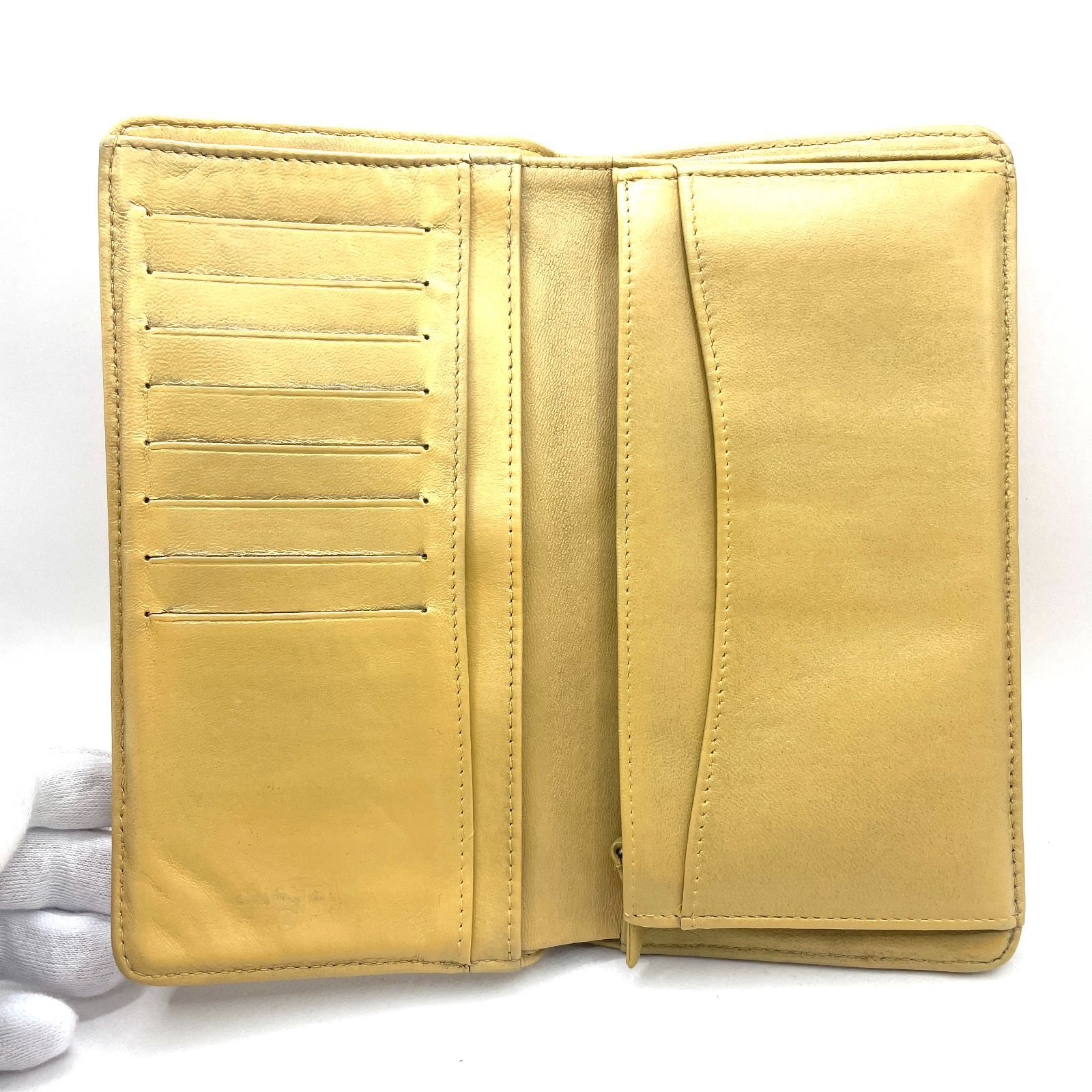 346】美品 CHANEL/シャネル ココマーク マトラッセ ラムスキン 二 