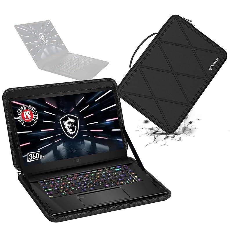 Smatree ハードEVA保護スリーブケース 15.6インチ MSI Stealth GS66/GS66 Stealth Series ラップトップ用 、MSI WS66シリーズ 15.6インチラップトップ用と16インチ Alienware m16 R2 0