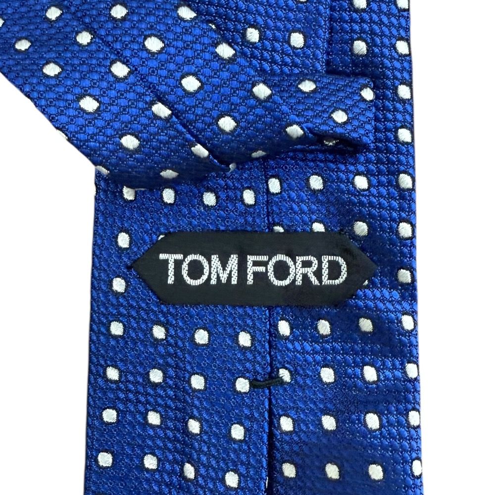 美品 TOM FORD トムフォード ドット柄 シルク100％ ネクタイ