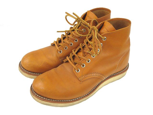 レッドウィング REDWING 6inch CLASSIC ROUND TO 9871 クラシックワーク ラウンドトゥ ブーツ 26cm ブラウン レザーシューズ レースアップ