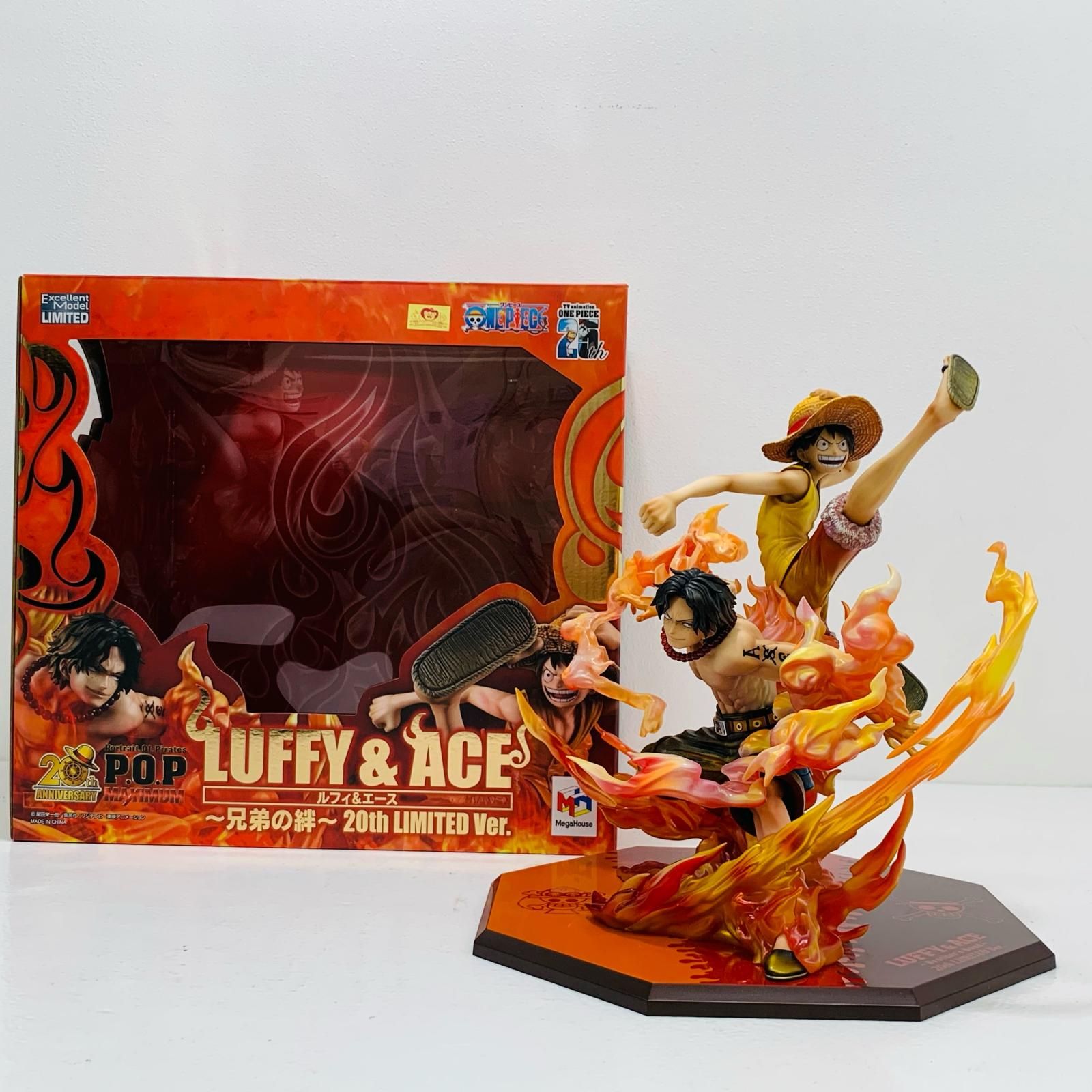 【新品未開封】ルフィ　エース　セット　POP ワンピース　フィギュア　メガハウス フィギュア「P.O.P ワンピース “NEO-MAXIMUM” ルフィ＆エース