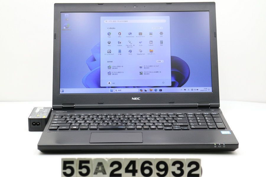 NEC PC-VKT16XZG4 Core i5 8250U 1.6GHz/8GB/256GB(SSD)/DVD/15.6W/FWXGA(1366x768)/RS232C/Win11 【55A246932】