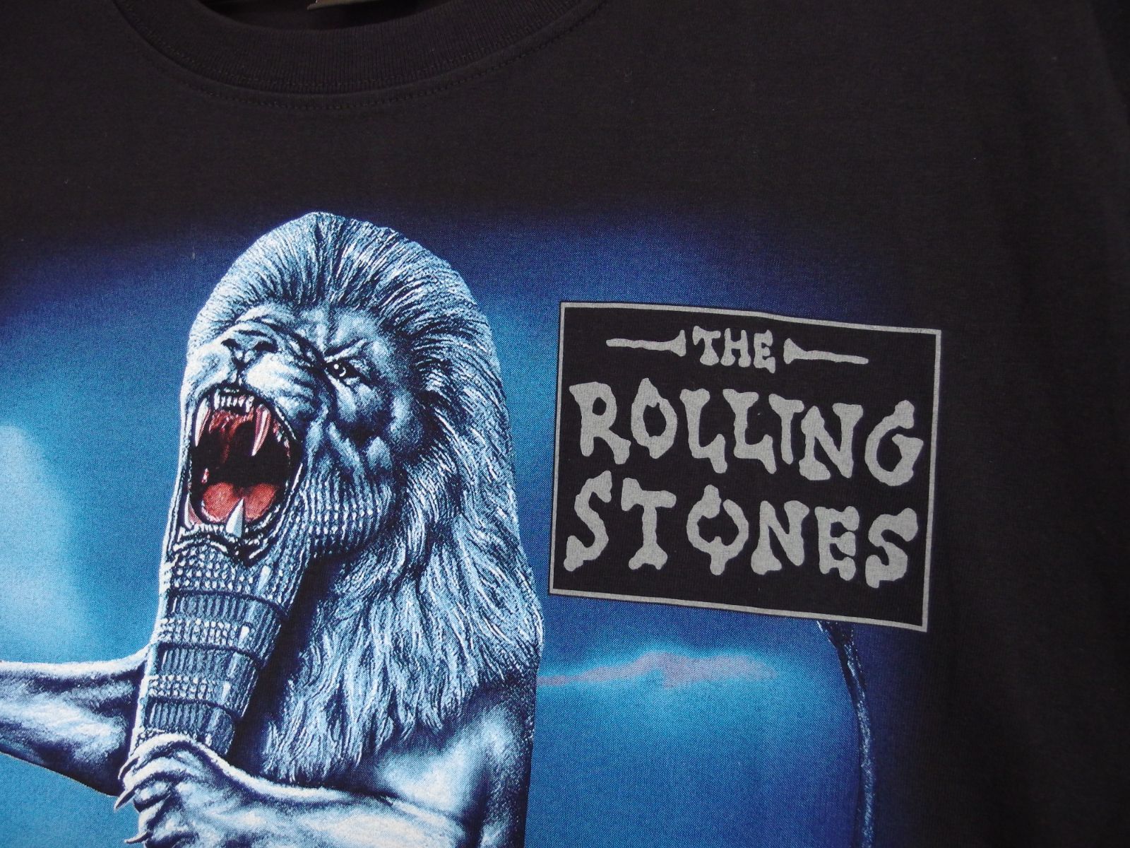 122 ROLLING STONES ローリングストーンズ Tシャツ 半袖 ブラック Lサイズ 美品 ロックバンド ロックT バンドT ミュージックT  フェス メンズ ロック ミックジャガー キースリチャーズ ライオン babylion|mercariメルカリ官方指定廠商|Bibian比比昂代買代購