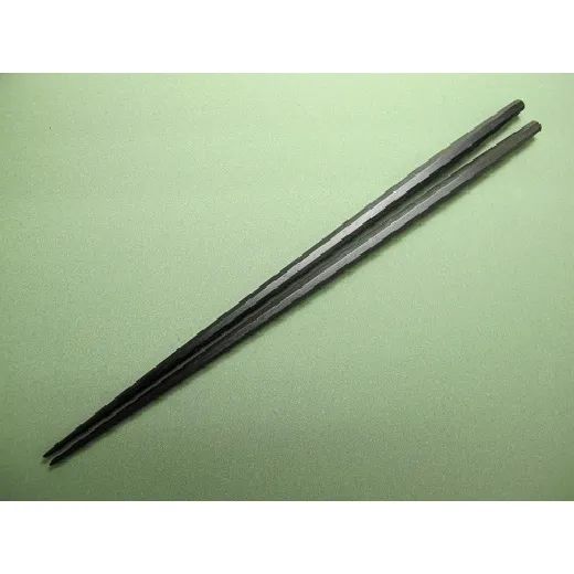 大黒屋 江戸木箸 八角利休箸 縞黒檀 23 5 cm 黒 マイ箸にも お箸マナーコンプレックス解消