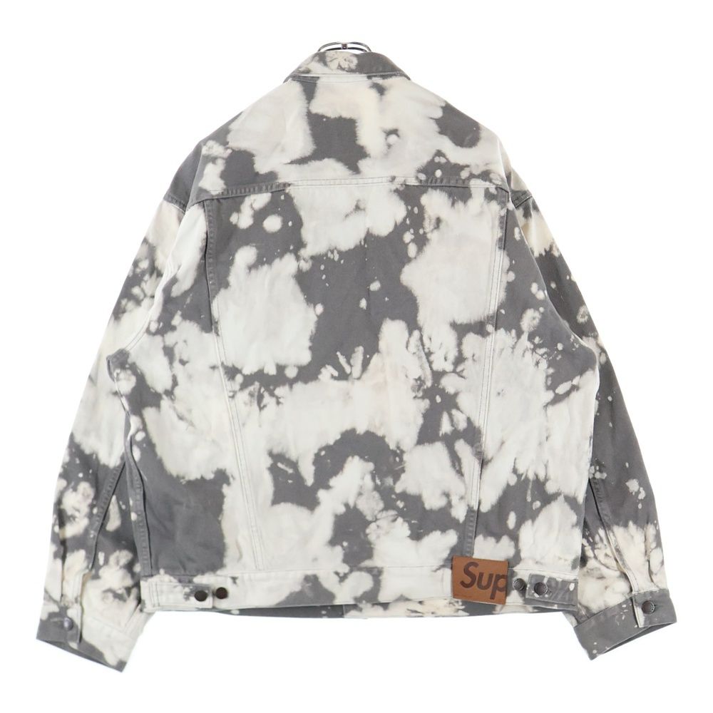 SUPREME シュプリーム 25SS Denim trucker jacket Bleached デニムトラッカージャケット ホワイト グレー