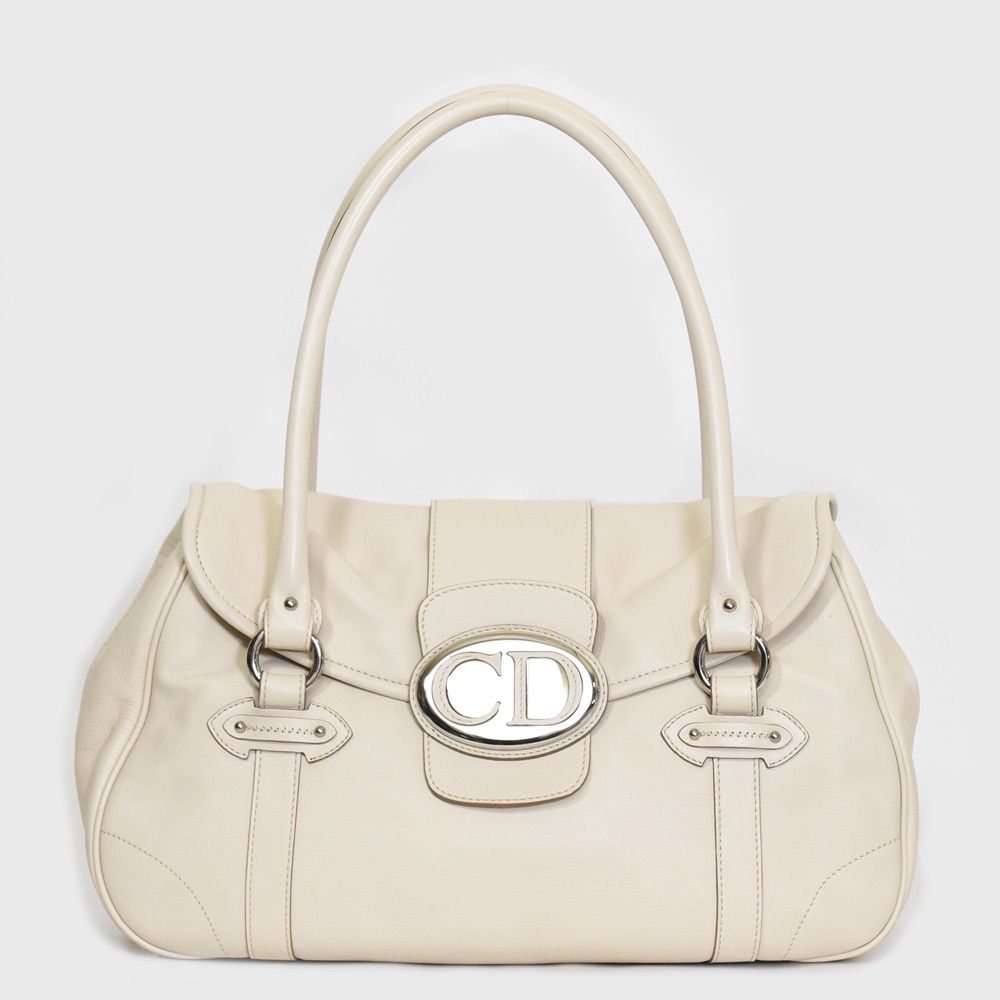 美品 Christian Dior クリスチャンディオール 本革 CDロゴ