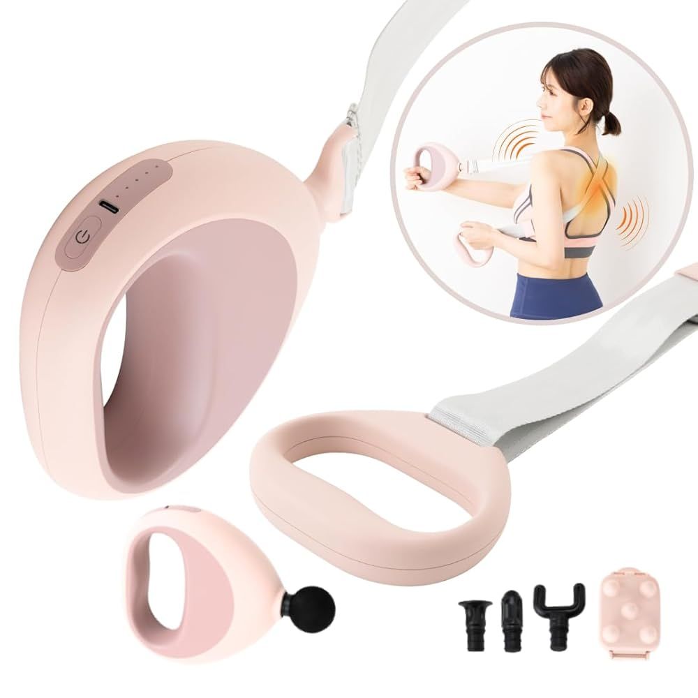 FJ605 メディラボ Medi Labo ベルト式 筋膜リリースガン ぶるケア ネックケア ハンディ 背中 肩 腰 首 足 Type-C充電式