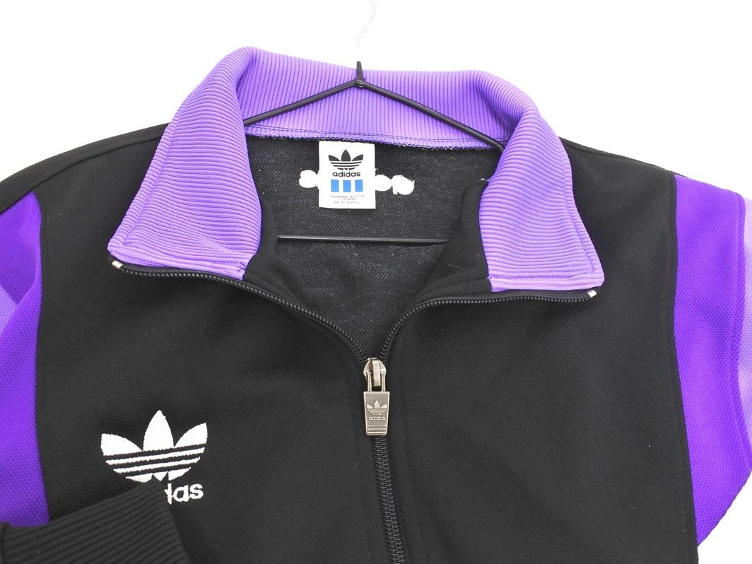 最終値下adidas アディダス　紫 トラックジャケット XLサイズ 希少カラー】アディダス トラックジャケット トレフォイル刺繍