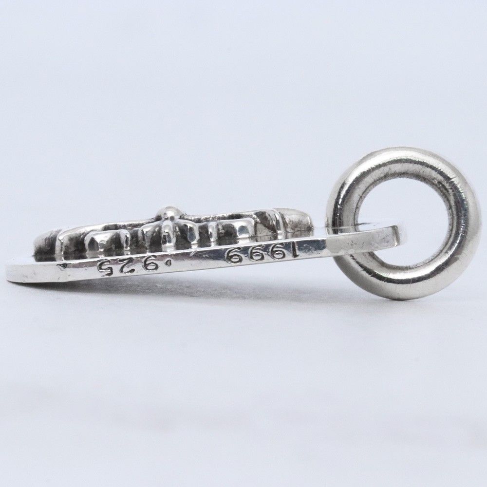 CHROME HEARTS レイズド フローラルクロス ドッグタグ シルバー - メルカリ
