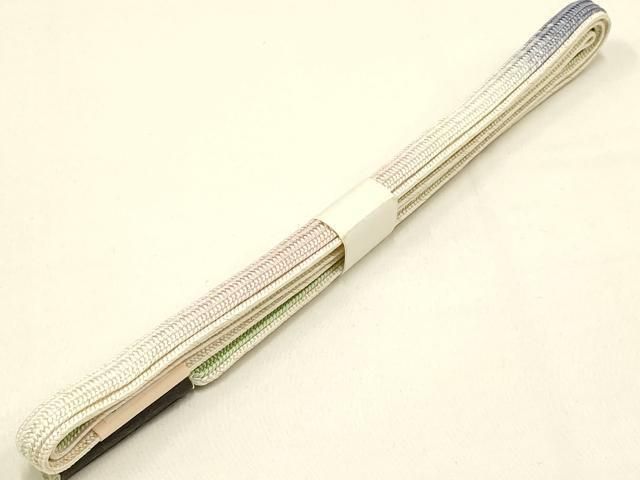 平和屋着物●和装小物 和小物 さくら 上質な帯締め 平組 暈し 金糸 ♥ AABB7094ay