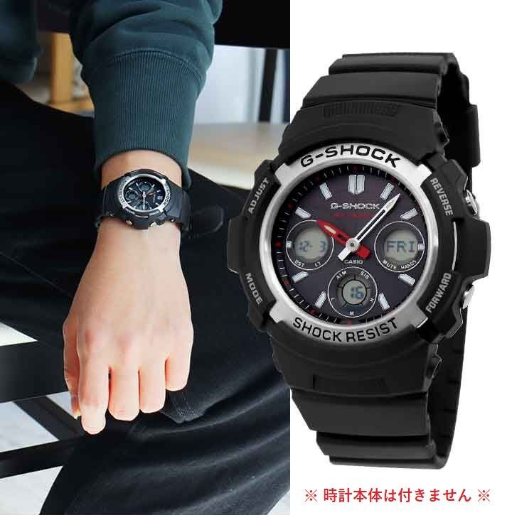 CASIO G-SHOCK AWG-M100B ベルト交換済み カシオ 正規品 純正部品☆G-SHOCK AW-590 AW-591 AWG-100 AWG