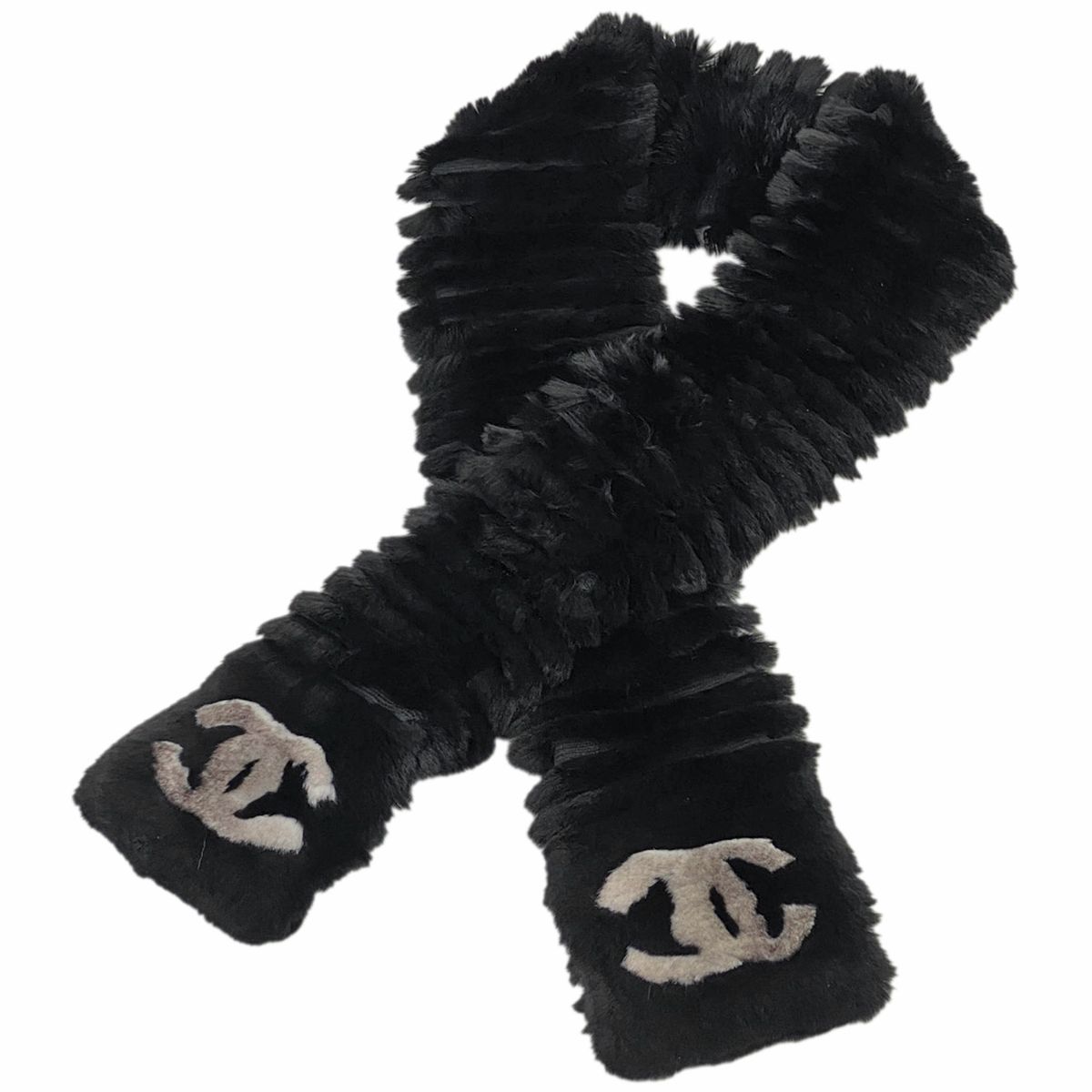 未使用 CHANEL ココマーク オリラグ ファー カシミア マフラー ラビット 楽天市場】【中古】CHANEL シャネル マフラー ラビット カシミヤ