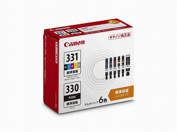 【定番，2026】 キヤノン インクタンク マルチパック6色 BCI-331＋330/6MP(44156) インクカートリッジ・詰め替えインク