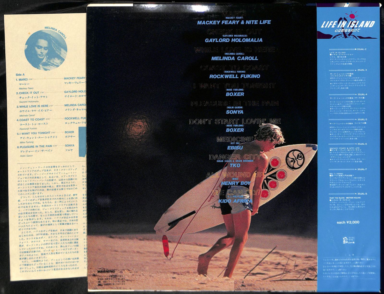 KM0774【帯付きLP】Va. Big 11 Hawaii 新ハワイ音楽入門決定盤
