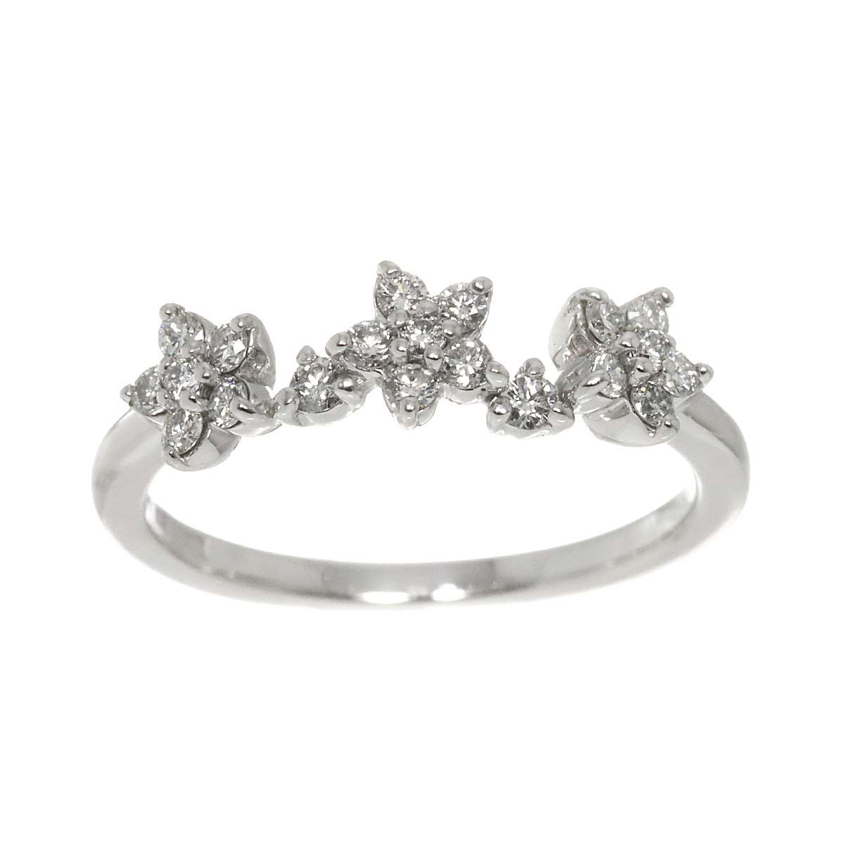 ポンテヴェキオ Ponte Vecchio 10号 リング ダイヤ 0.30ct K18 WG  