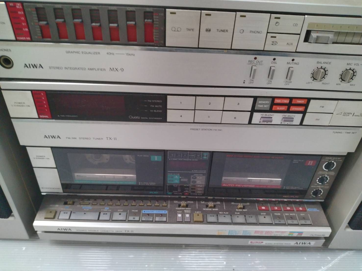 AIWA MX-9 / TX-11 / FX-11 / SX-9 コンポセット_最終値下げ - メルカリ