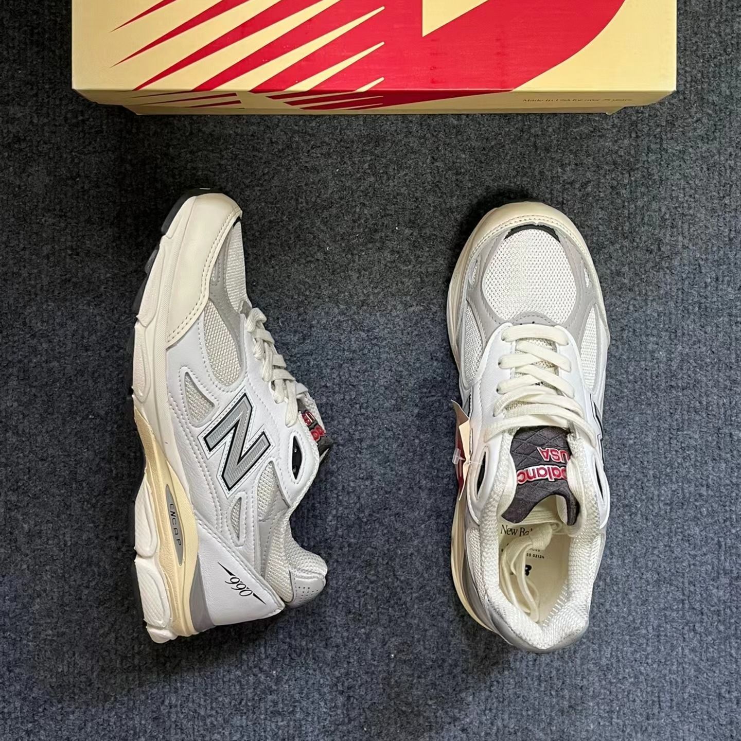 NEW BALANCE 990V3 SEA SALT/RAIN CLOUD ニューバランス 990V3 シーソルト/レインクラウド M990AL3 -  メルカリ