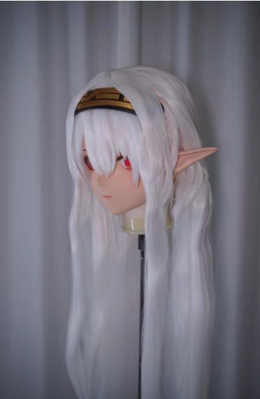 全頭マスク ロック付き NO.1117 フルマスク ドール ヘッドロリータ人形 コスプレ 全頭面 変身 仮装 着ぐるみ 二次元 コスチューム