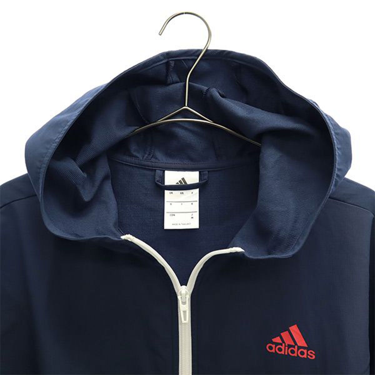 adidas ネイビー ウィンドブレーカー　Mサイズ adidas ネイビー ウィンドブレーカー ジップアップ - メルカリ