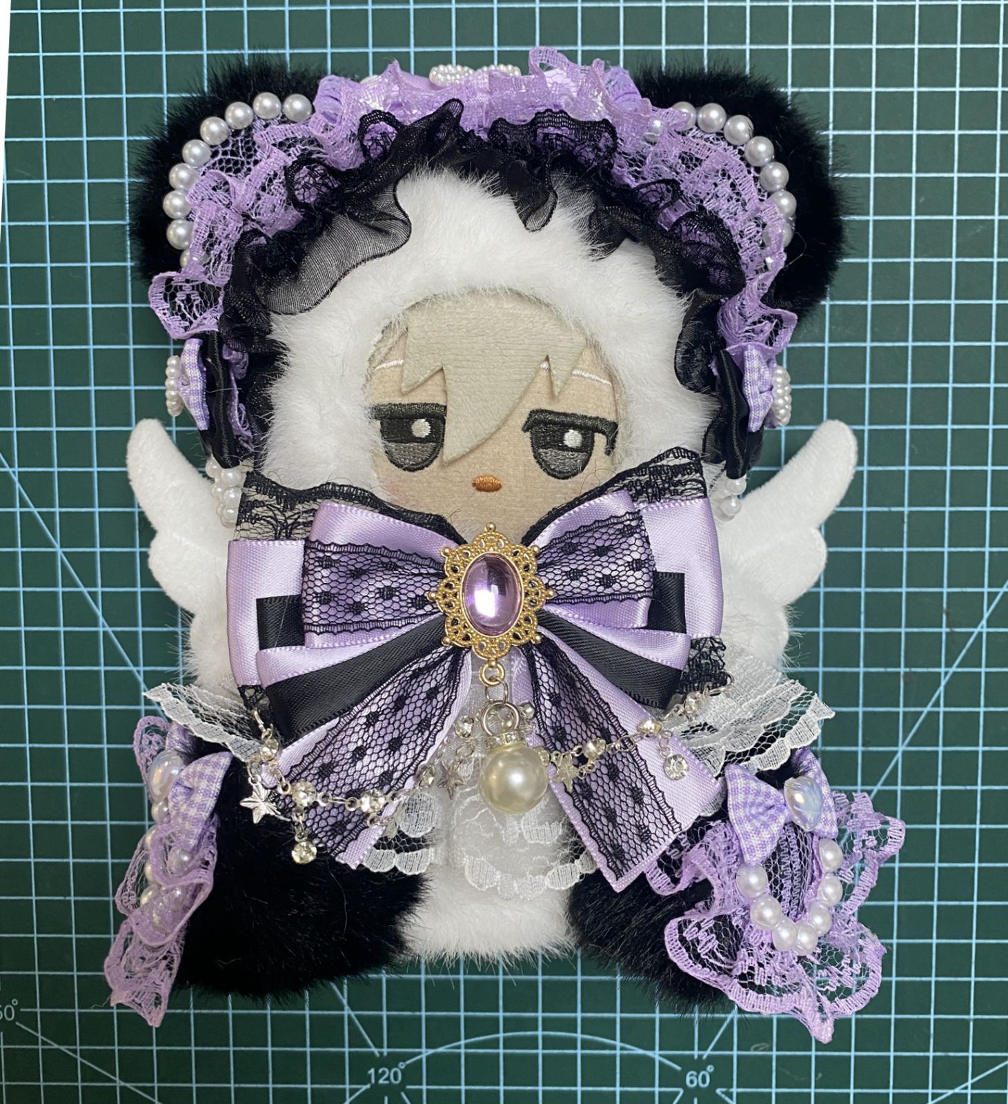 おすわり ぬい服 着ぐるみ 10cm〜13cm メイドネコ ちびぐるみ