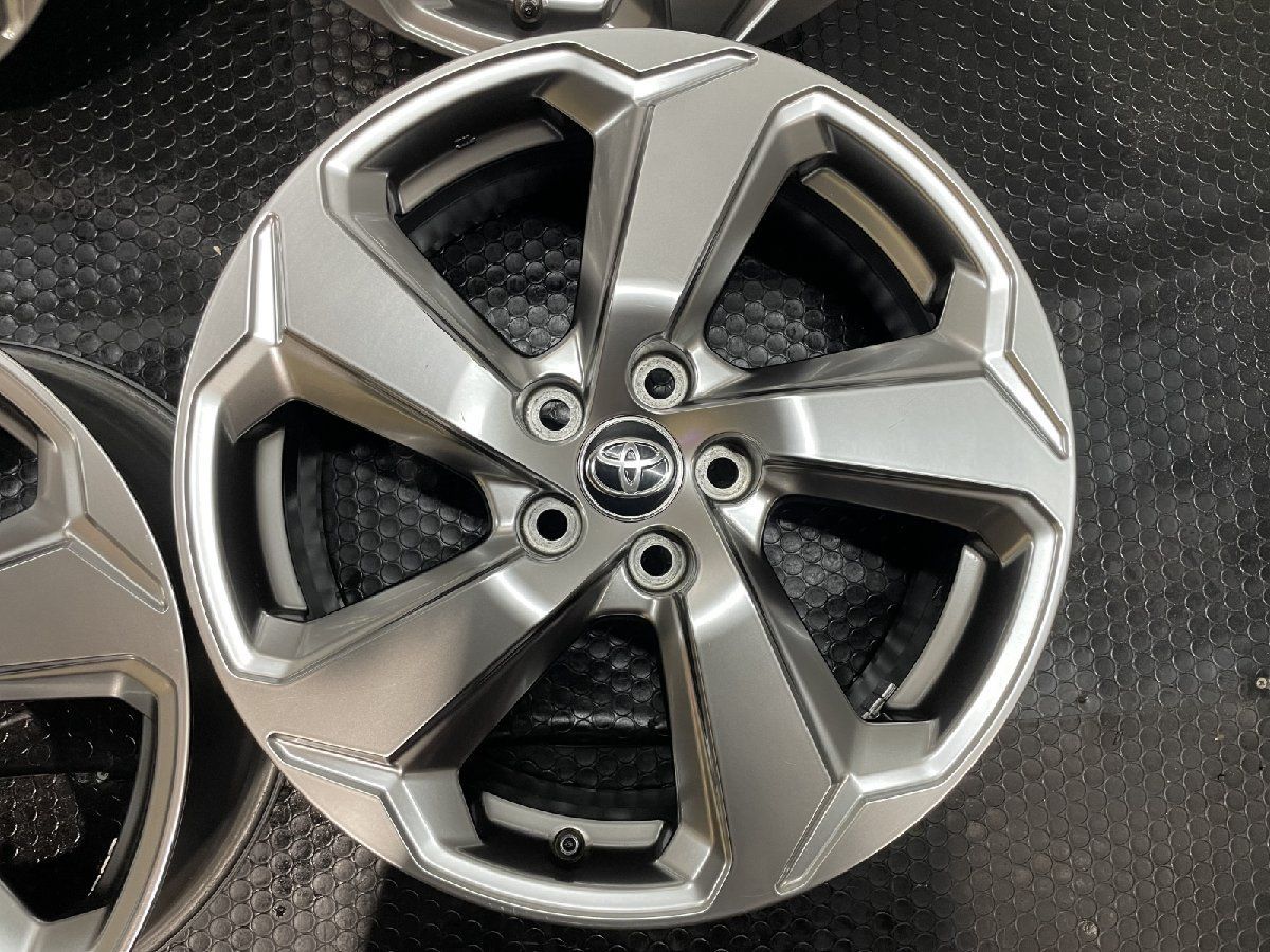 新車外し TOYOTA トヨタ RAV4 Gグレード 純正ホイール 18インチ 4本 7J5HPCD114.3 35 ハイグロス ハリアー|アルファードにも MHE214 TRITUETUBI_COM