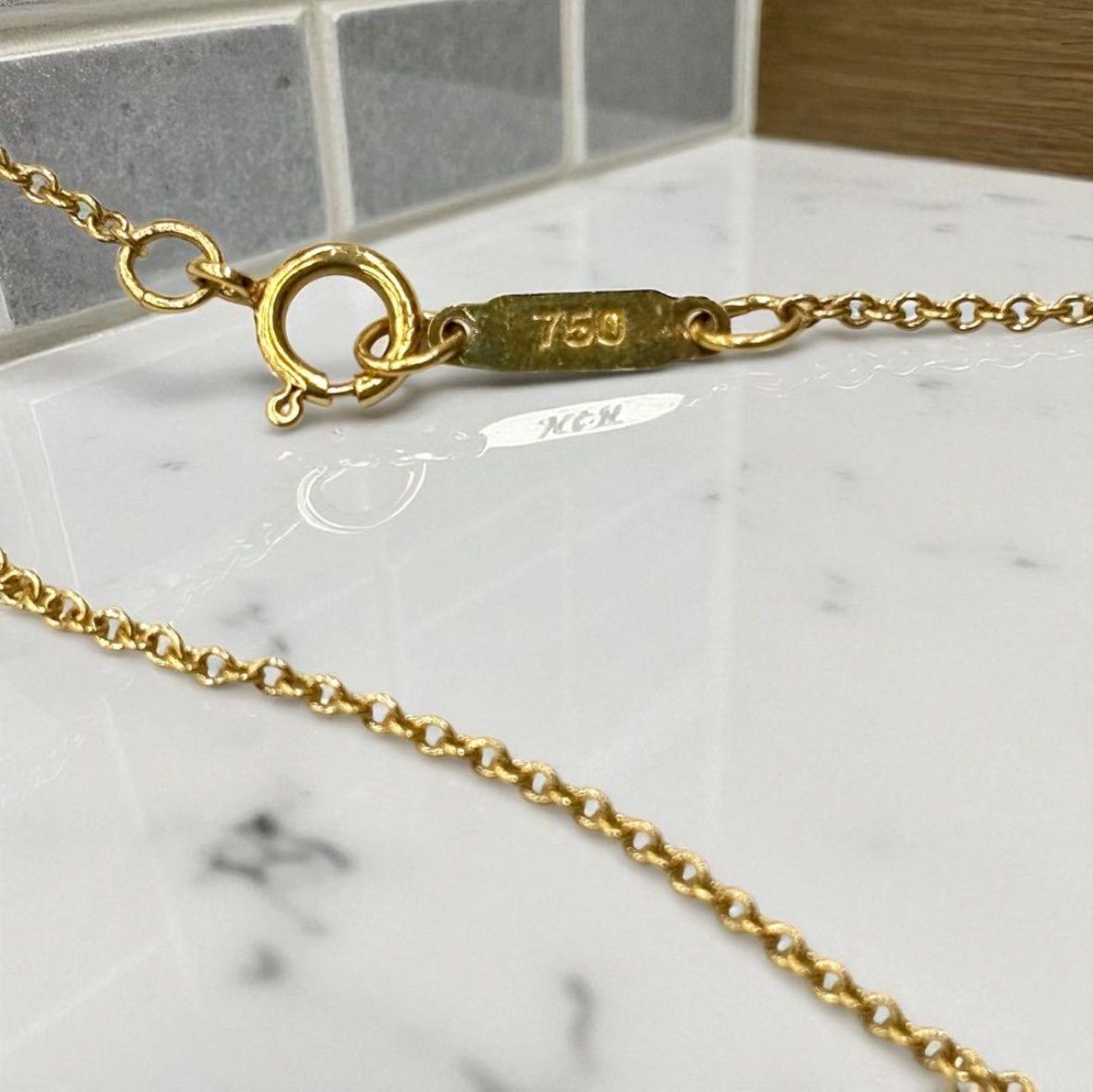 TIFFANY＆Co. シェルネックレス 貝 750 K18 2535✨ - メルカリ