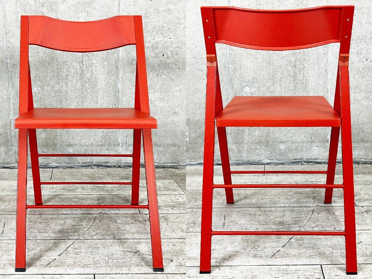 arrmet|アーメット Pocket|ポケットチェア フォールディングチェア|折り畳みチェア レッド