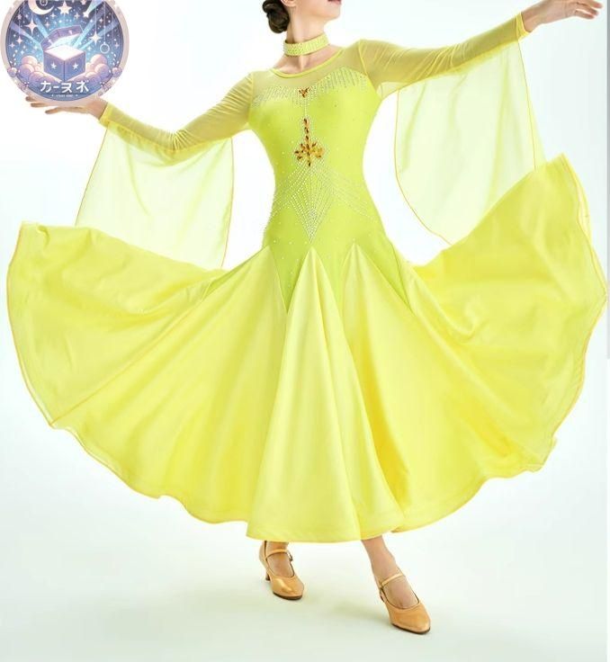 ♥ オーダーメイド 社交ダンス衣装 フロート スタンダードドレス