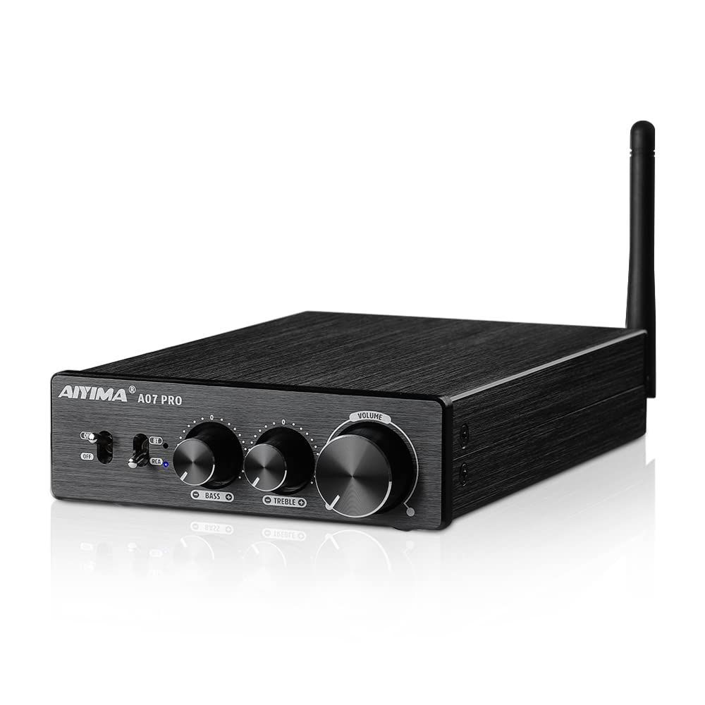 5.2 apt-x Bluetooth hd TPA3255 QCC304X N5532*5 300W*2 デスクトップアンプ パワーアンプ PRO Hifi A07 AUDIO AIYIMA デスクトップアンプ