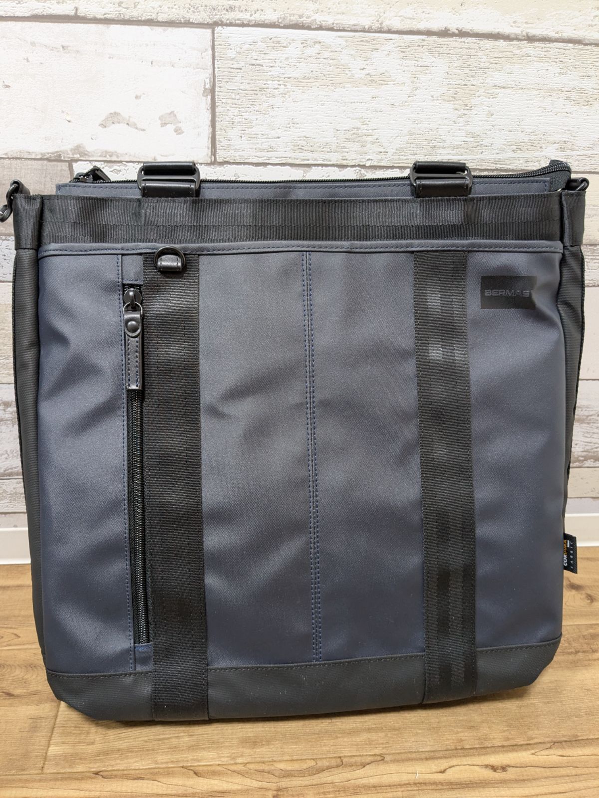 ハンズオリジナル バーマス（BERMAS） バウアーⅢ（BAUERⅢ） トートショルダ 71511 ネイビー
