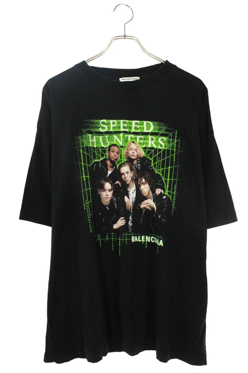 バレンシアガ 556089 TCV38 スピードハンターズプリントTシャツ メンズ  