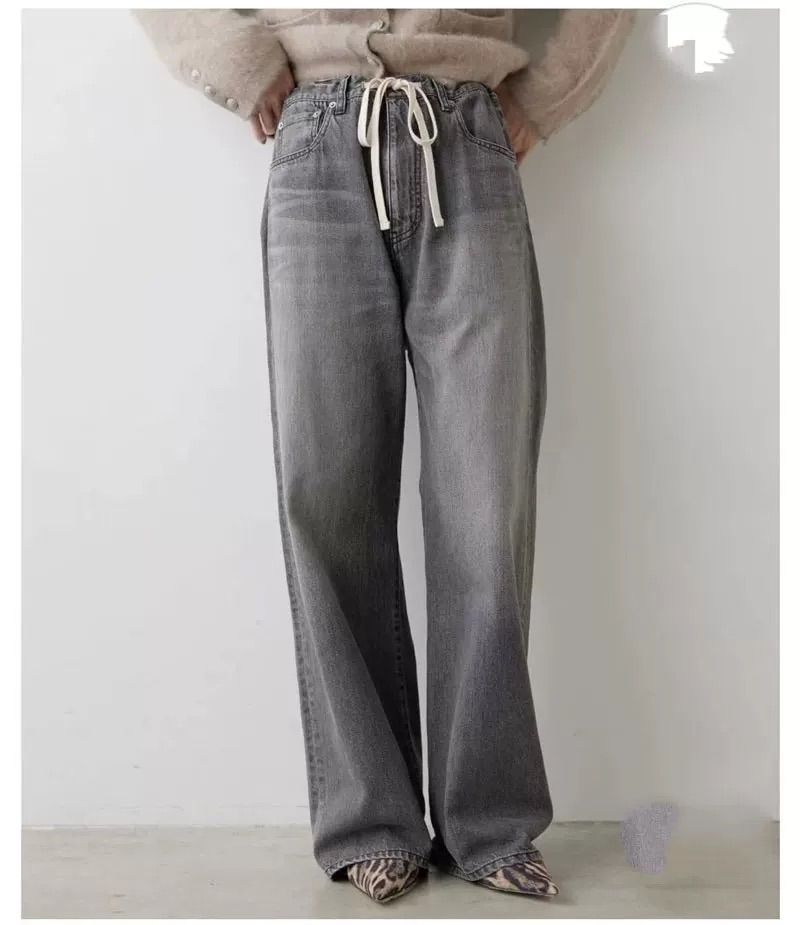 ウィムガゼット ドロストデニム　38 新品！ Whim Gazette ウィムガゼット ドロストデニムパンツ - メルカリ