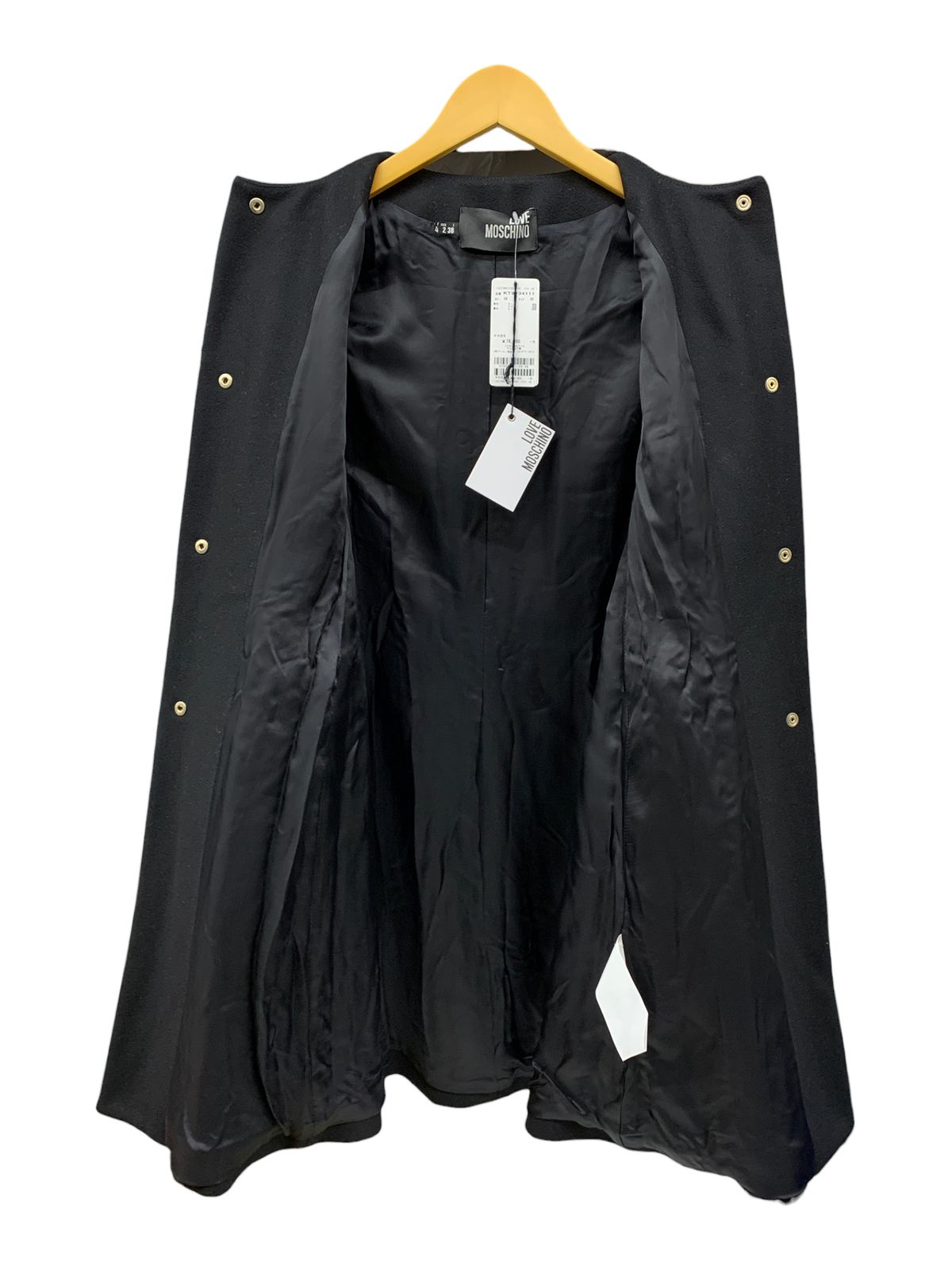 ラブモスキーノハートボタンウールコート チュニジア製 サイズ42