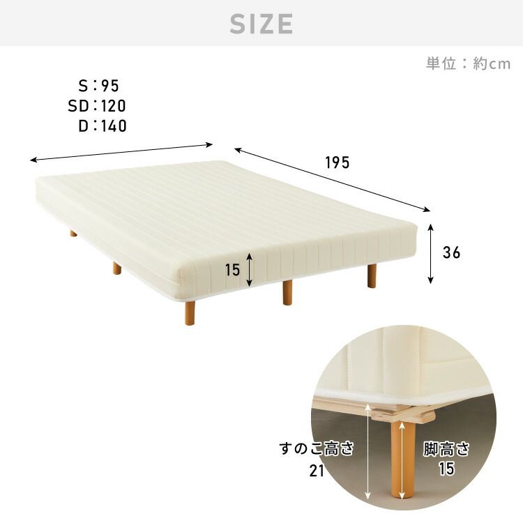 脚付き 体圧分散