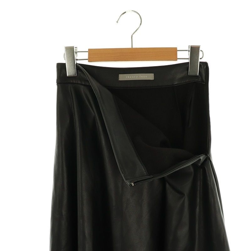 セオリーリュクス theory luxe sarah soft faix leather フレア