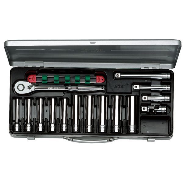 KTC 京都機械工具 12.7SQ ディープソケットレンチセット 15点 mm TB4L10X