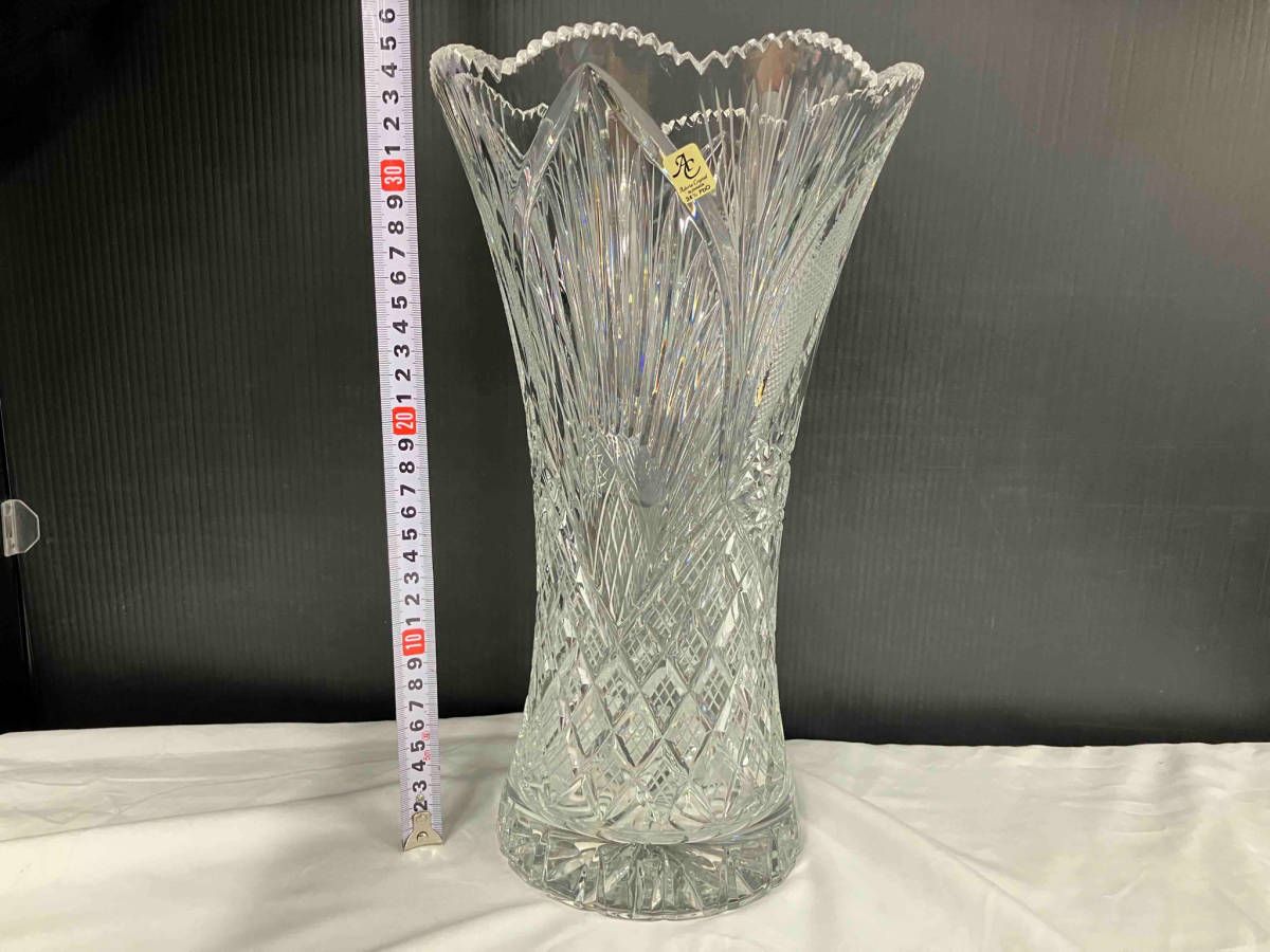 Aderia Crystal アデリア クリスタル スロバキア製 24% PbO 花瓶