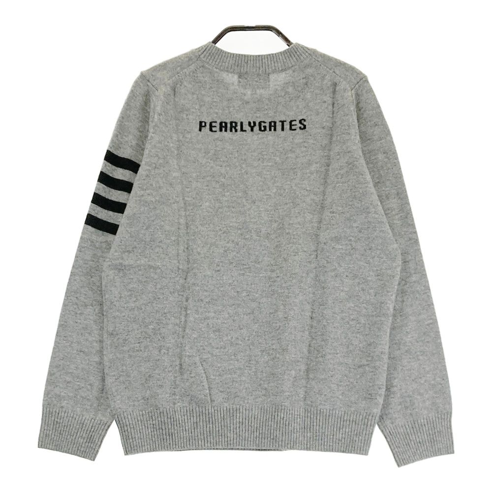 PEARLY GATES グレー　カシミヤ100％ セーター サイズ5 PEARLY GATES カシミアニット5サイズ グレー PEARLY GATES