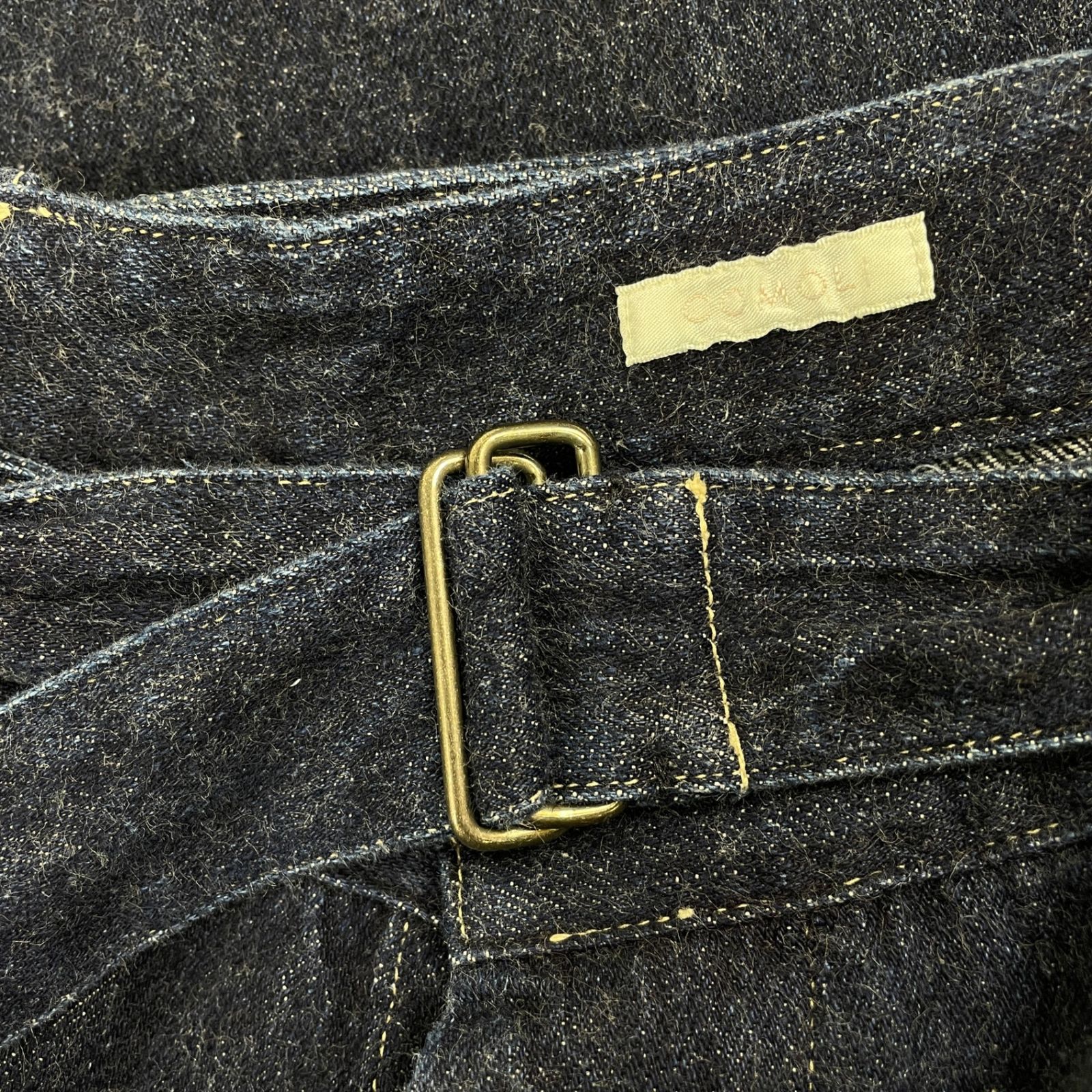COMOLI コモリ 23/SS X01-03001 デニムベルテッドパンツ ジーンズ 