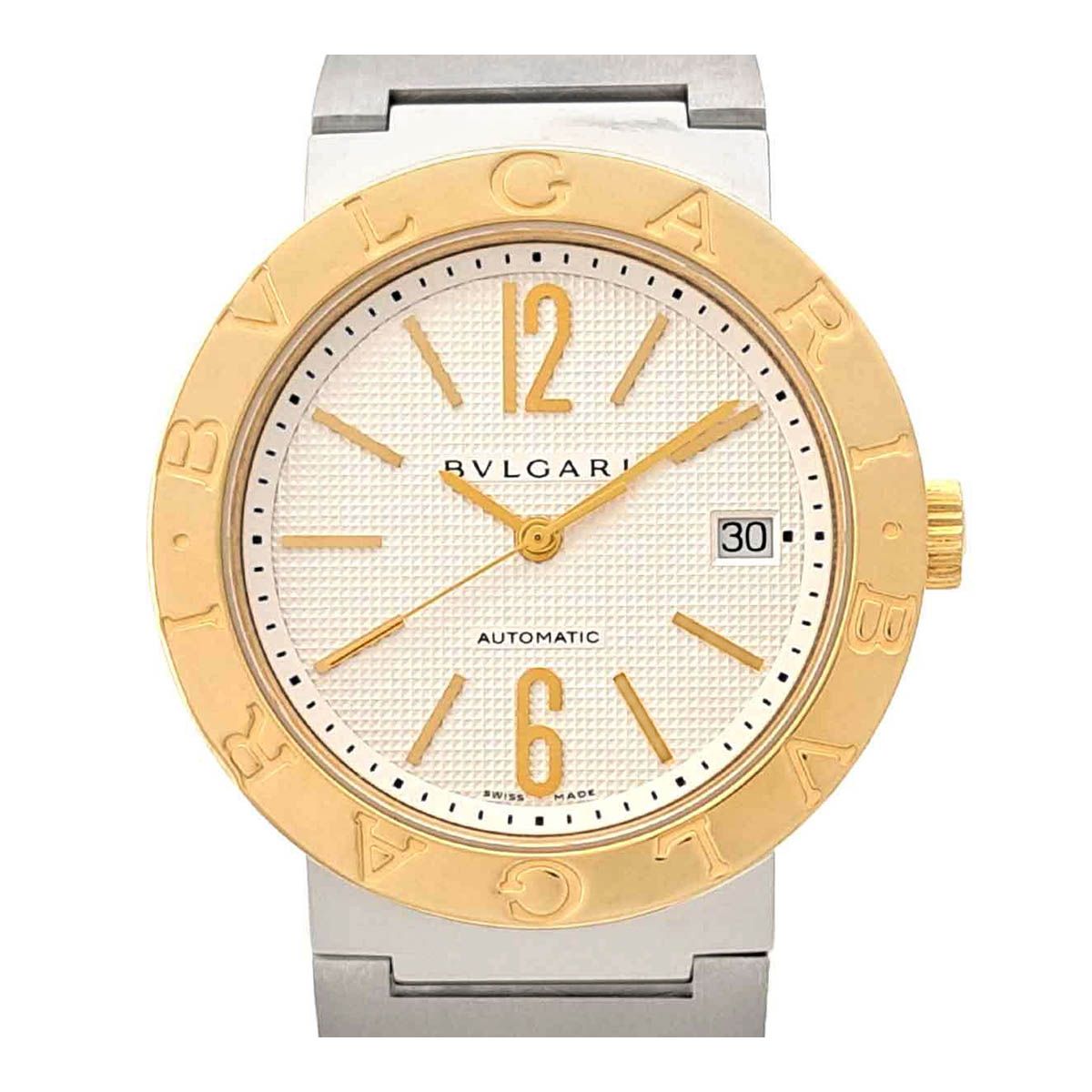 ブルガリ ブルガリブルガリ BB38SG 自動巻き ステンレススティール イエローゴールド メンズ BVLGARI 時計