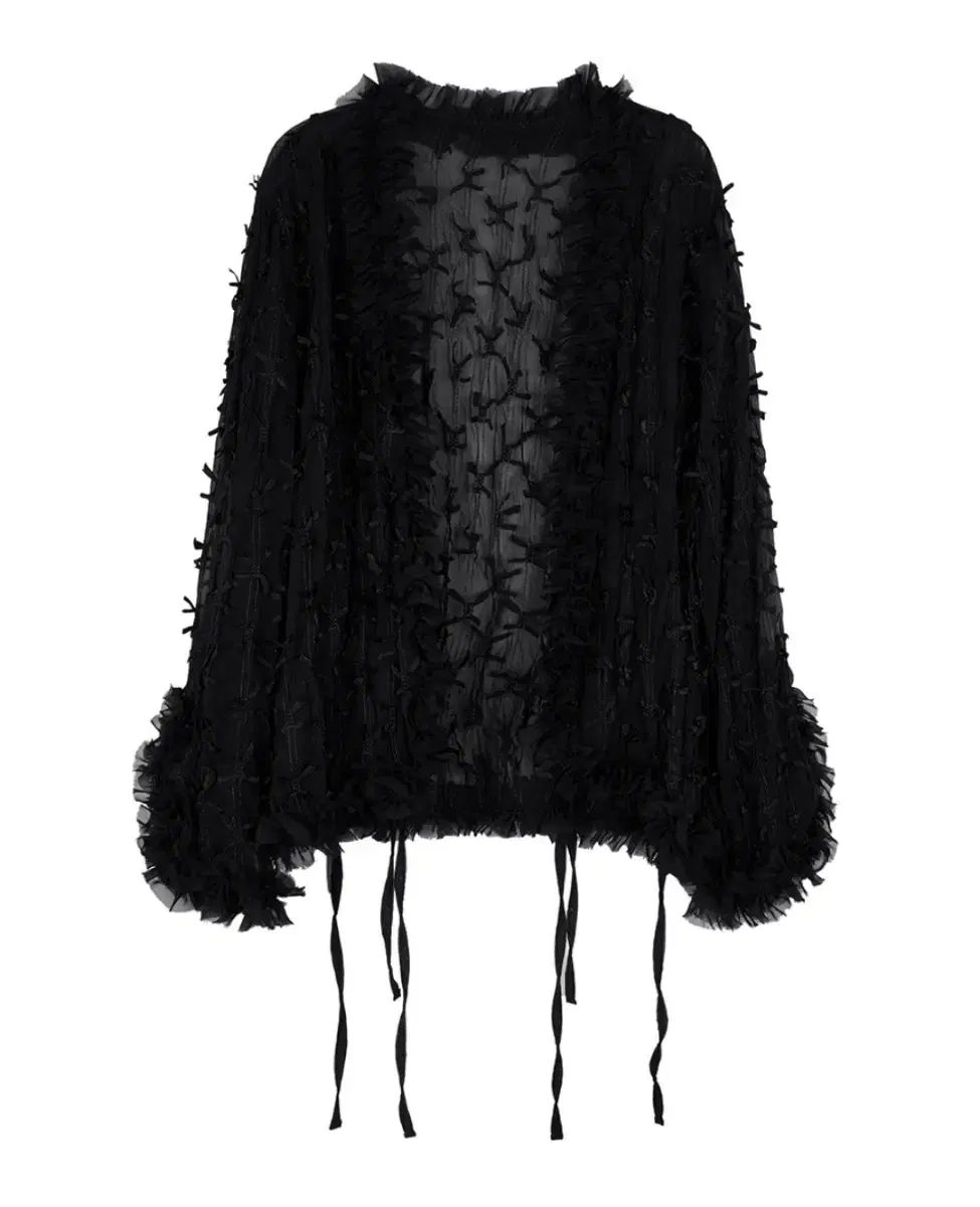 miu miu ベルベットブローチ 黒 リボン