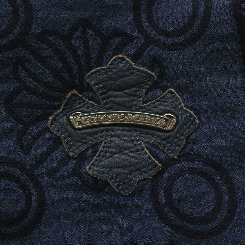CHROME HEARTS (クロムハーツ) CH パッチ付き カシミヤブランケット  